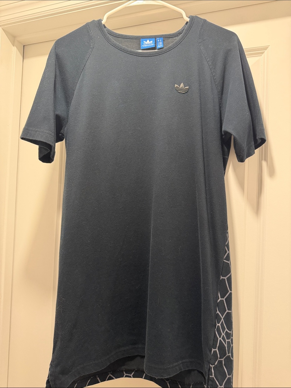 adidas Black Short Sleeve Trefoil Crew Tee - Picture 2 of 3